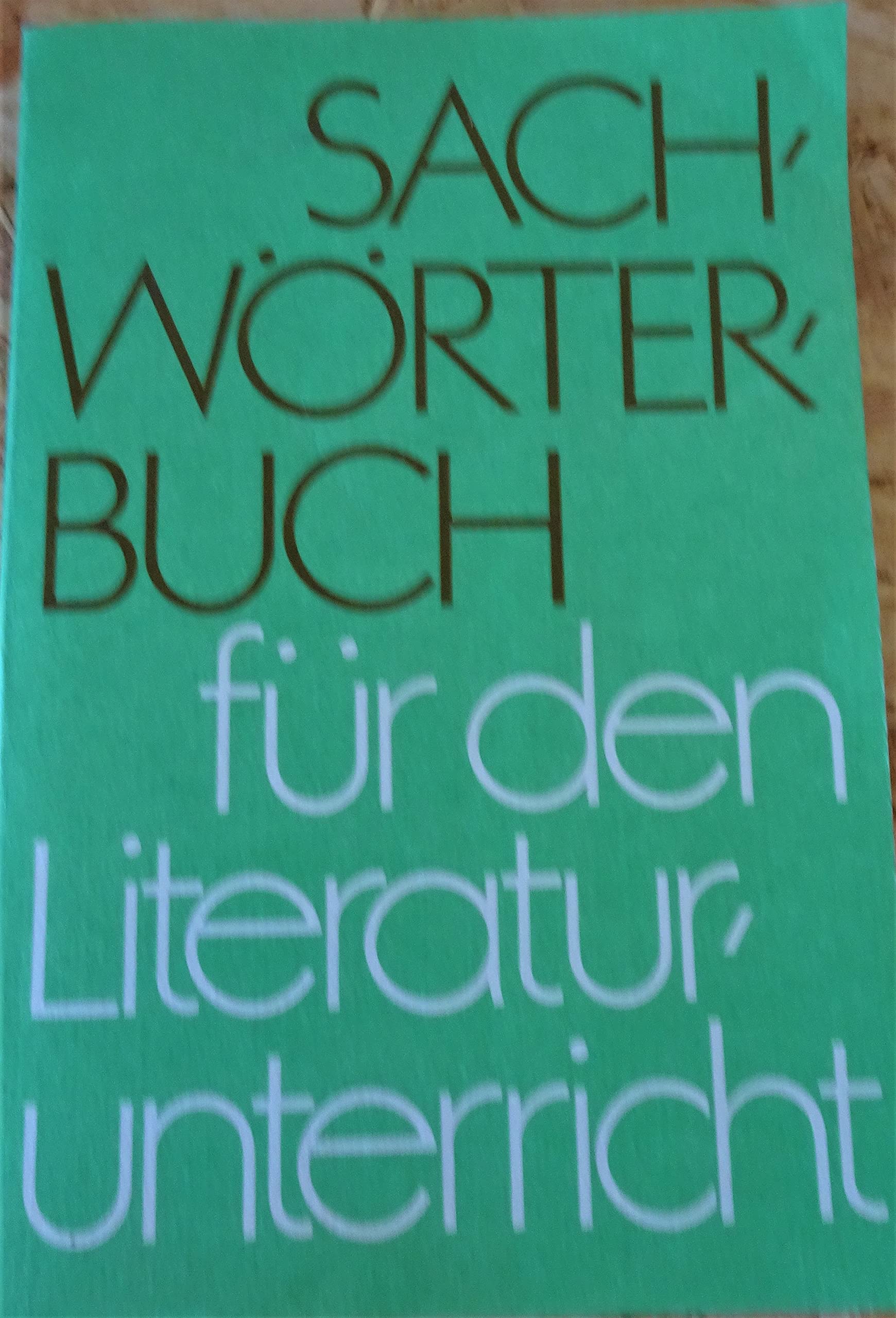 Sachwörterbuch für den Literaturunterricht. Klassen 9 bis 12 Education & Training
