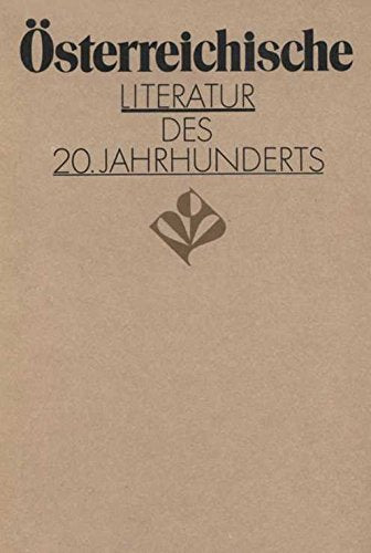 Österreichische Literatur des 20. Jahrhunderts: Einzeldarstellungen Books