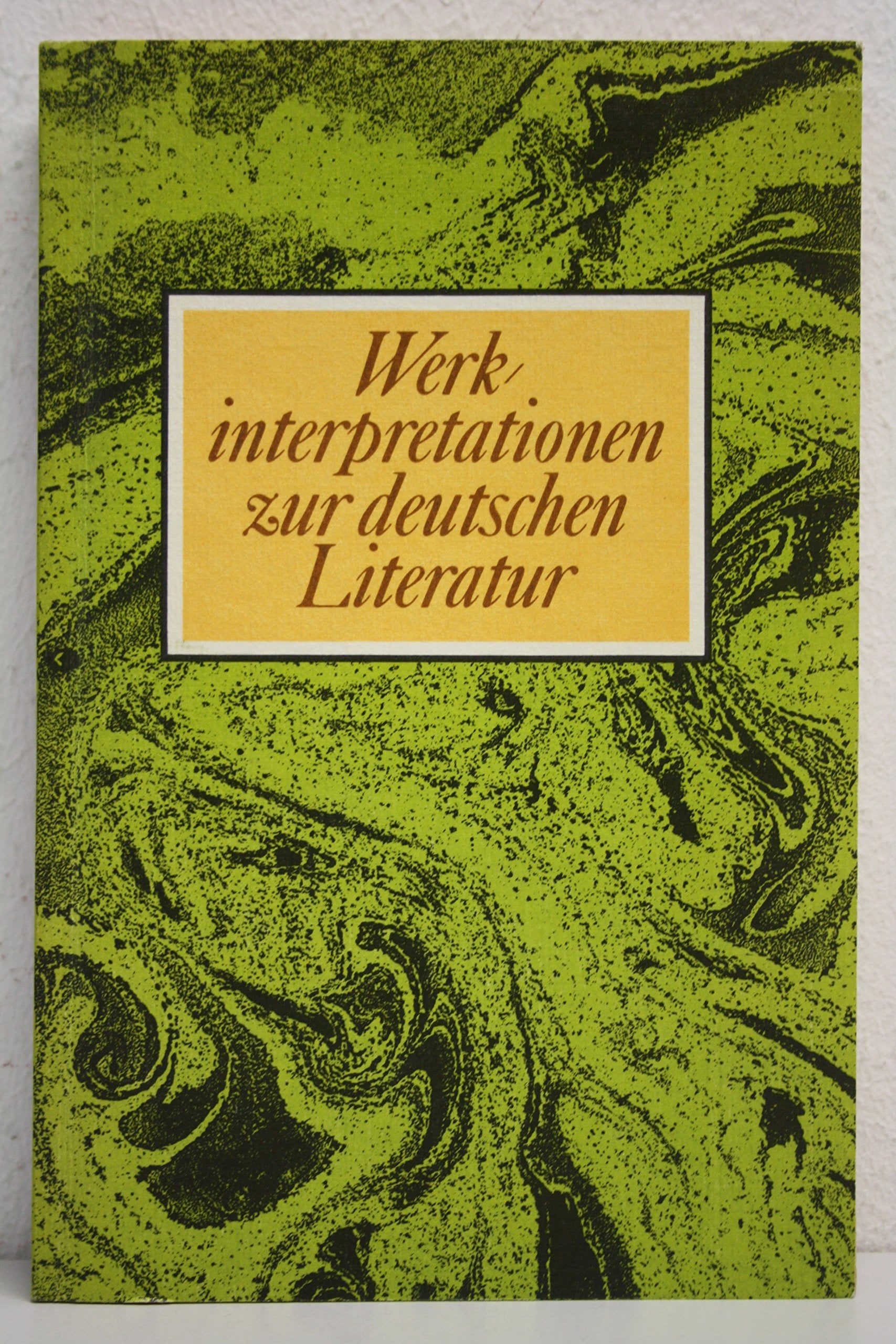 Werkinterpretationen zur deutschen Literatur. Books