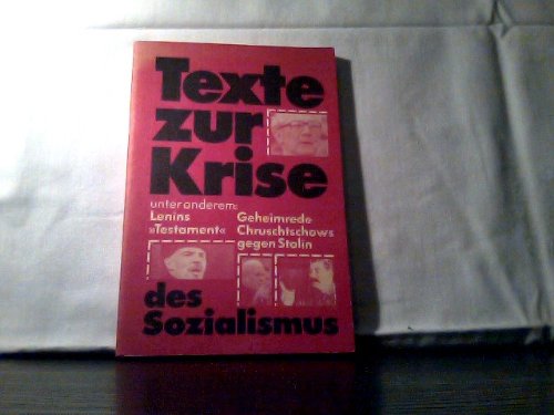 Texte zur Krise des Sozialismus Books