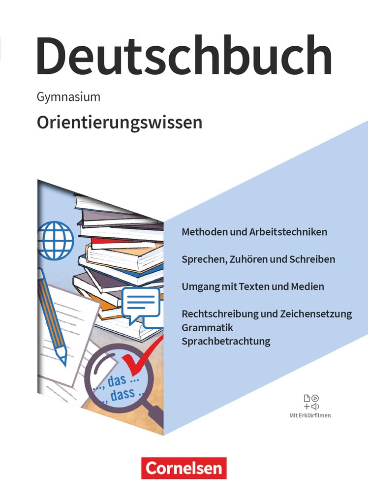 Deutschbuch Gymnasium 5.-10. Schuljahr - Zu den Ausgaben Neue Allgemeine Ausgabe und Niedersachsen 2019- Orientierungswissen - Schulbuch Study Guides