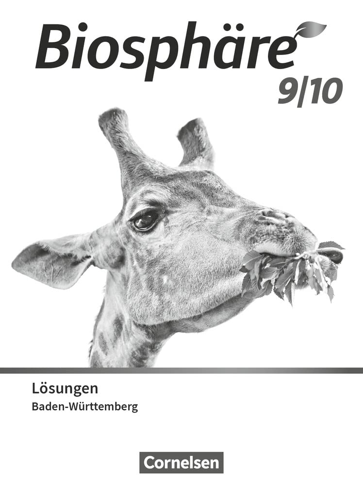 Biosphäre Sekundarstufe I - Gymnasium Baden-Württemberg 2022 - 9./10. Schuljahr: Lösungen zum Schulbuch Study Guides