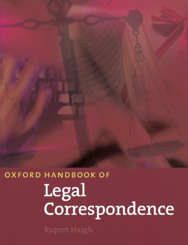 Oxford Handbook of Legal Correspondence: Handbook Study Guides