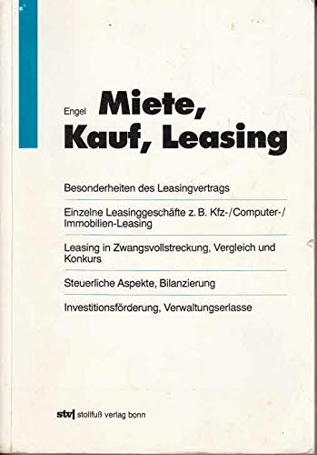 Miete, Kauf, Leasing (Stollfuss-Ratgeber) Law