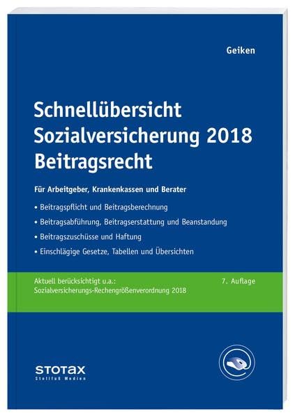 Schnellübersicht Sozialversicherung 2018 Beitragsrecht book