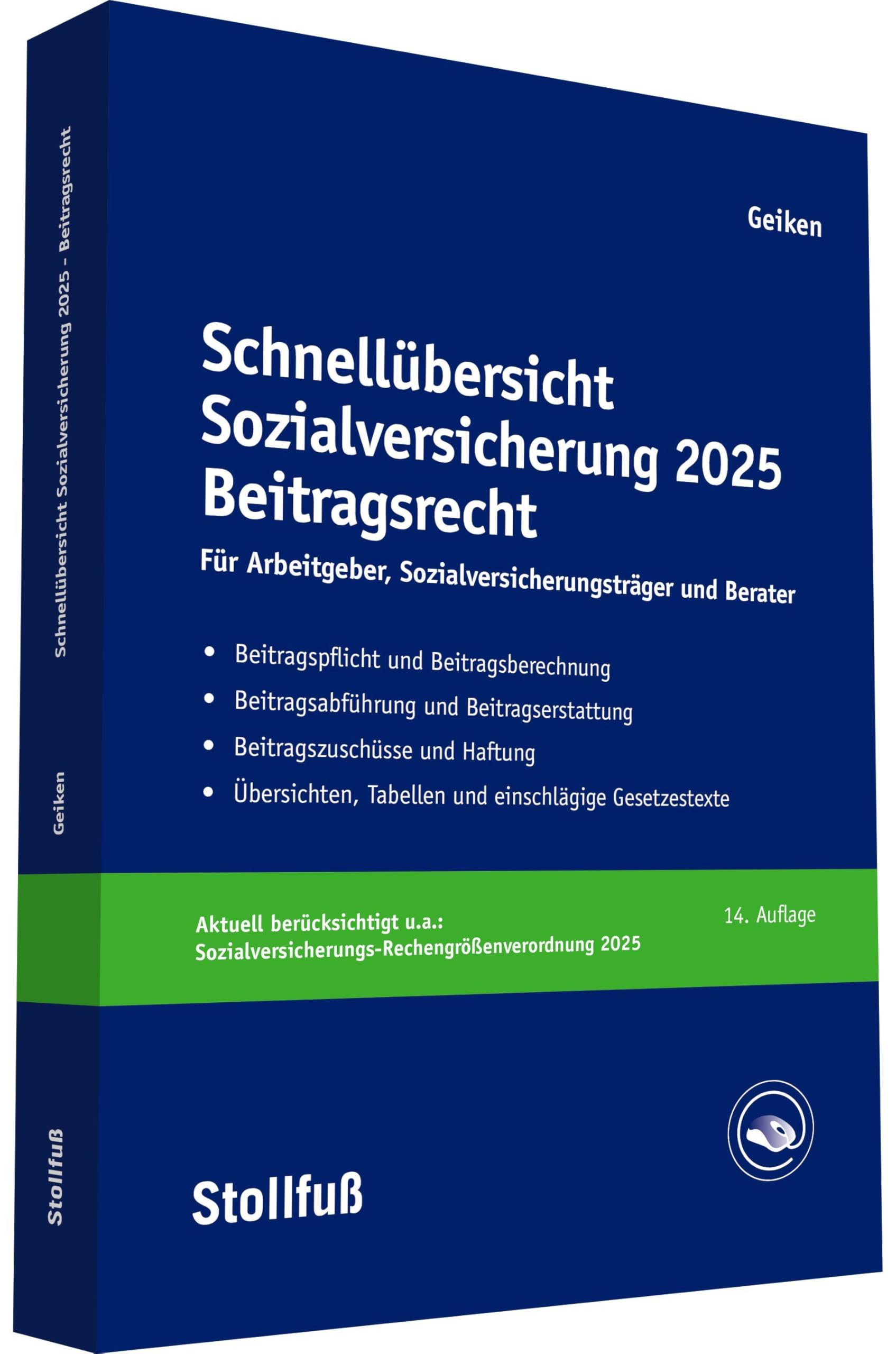 Schnellübersicht Sozialversicherung 2025 Beitragsrecht Law