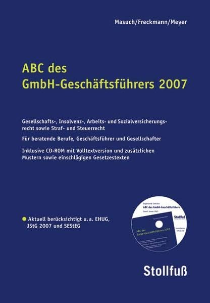 ABC des GmbH-Geschäftsführers (Stollfuss-Ratgeber) Law