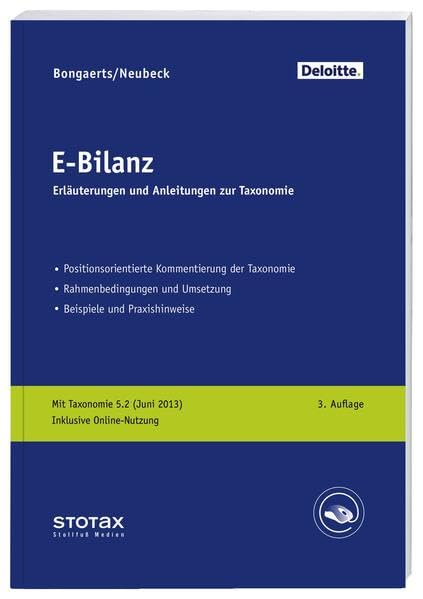 E-Bilanz: Erläuterungen und Anleitungen zur Taxonomie Law