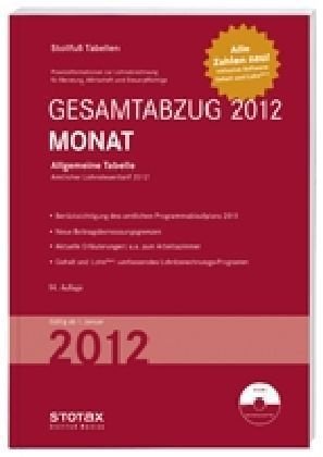 Tabelle, Gesamtabzug 2012 Monat: Bundesweit gültige Ausgabe Law