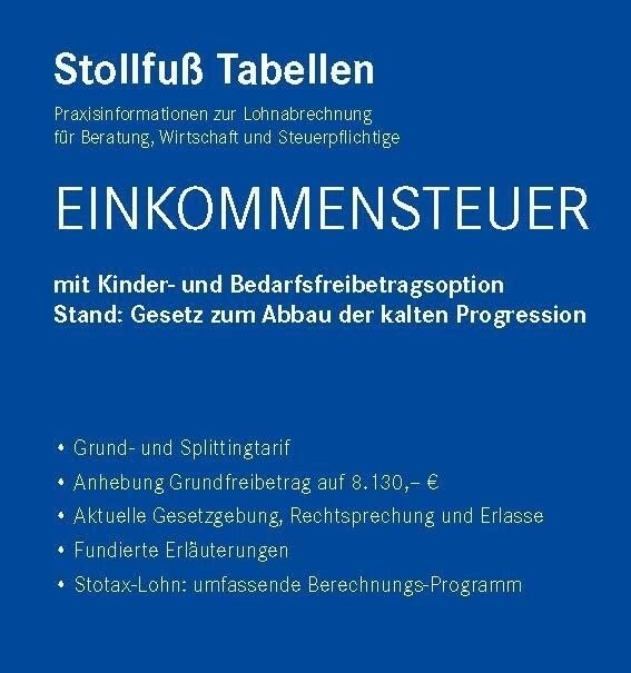 Tabelle, Einkommensteuer 2023: Einkommensteuer mit Kinder- und Bedarfsfreibetragsoption book
