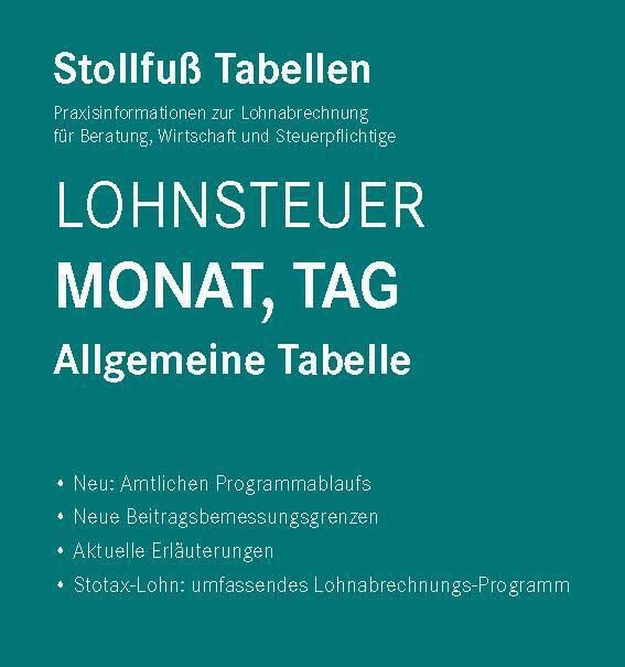 Tabelle, Lohnsteuer 2022 Monat, Tag - Sonderausgabe Juni: mit 8 % + 9 % Kirchensteuer Law