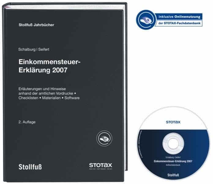 Einkommensteuer-Erklärung 2007 book