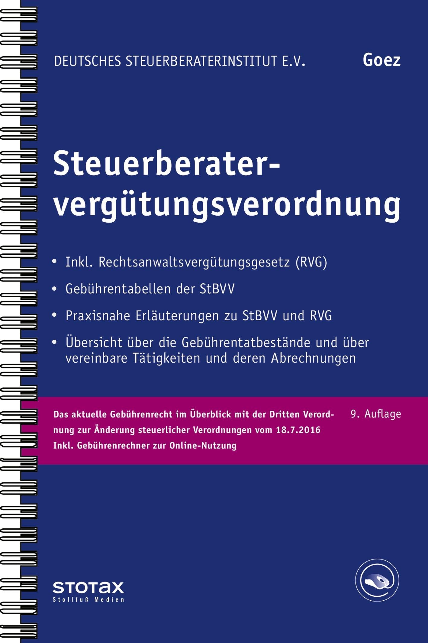Steuerberatervergütungsverordnung Law