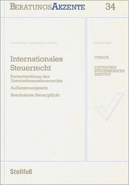 Internationales Steuerrecht book