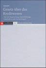 Gesetz über das Kreditwesen Law Books