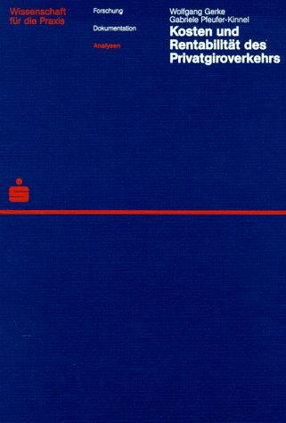 Kosten und Rentabilität des Privatgiroverkehrs Books