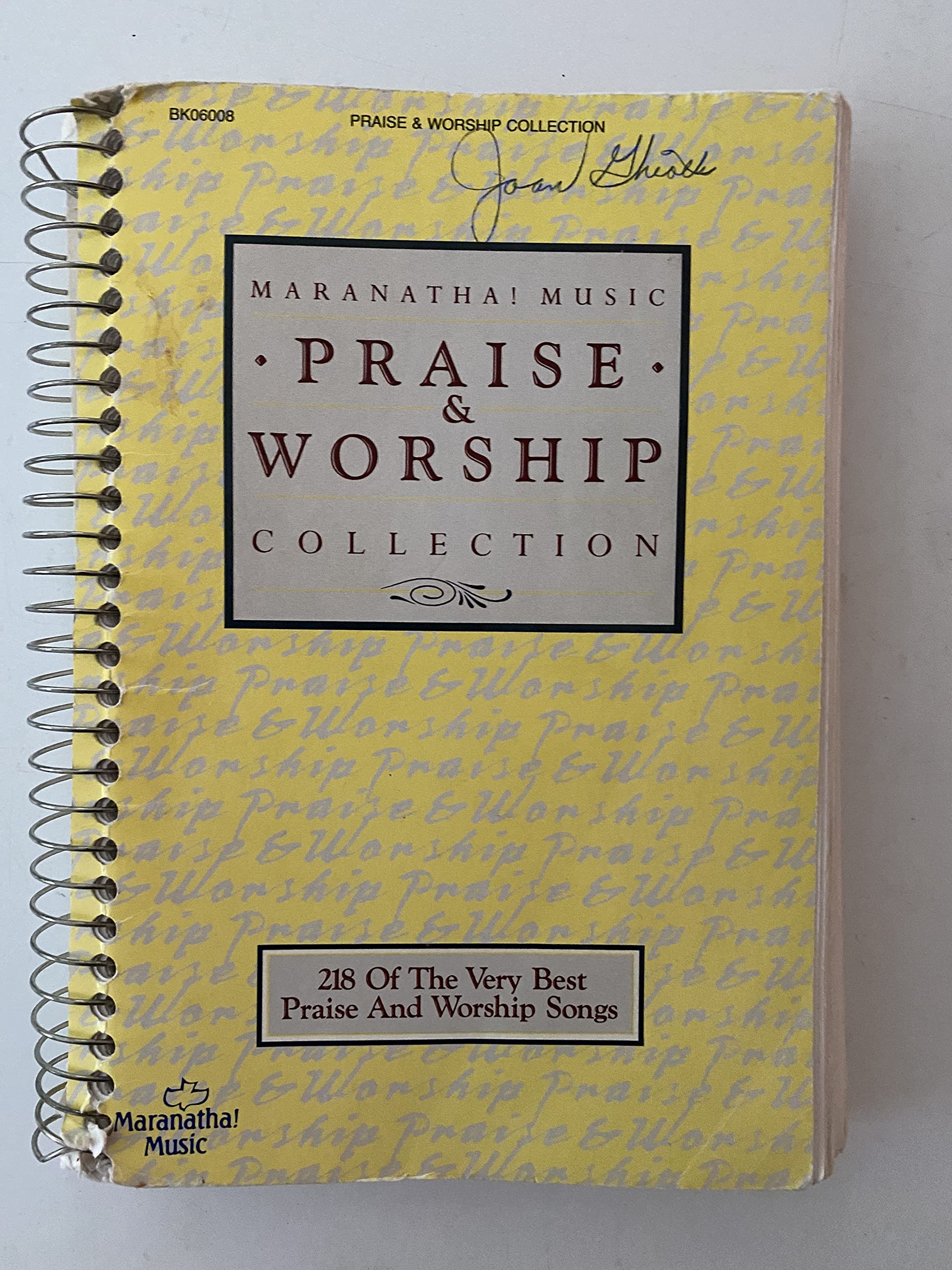 Maranatha Music Praise and Worship Book (Spiral) Books