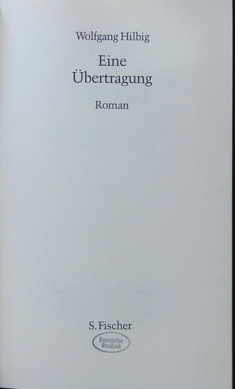 Eine Übertragung Contemporary literature Books