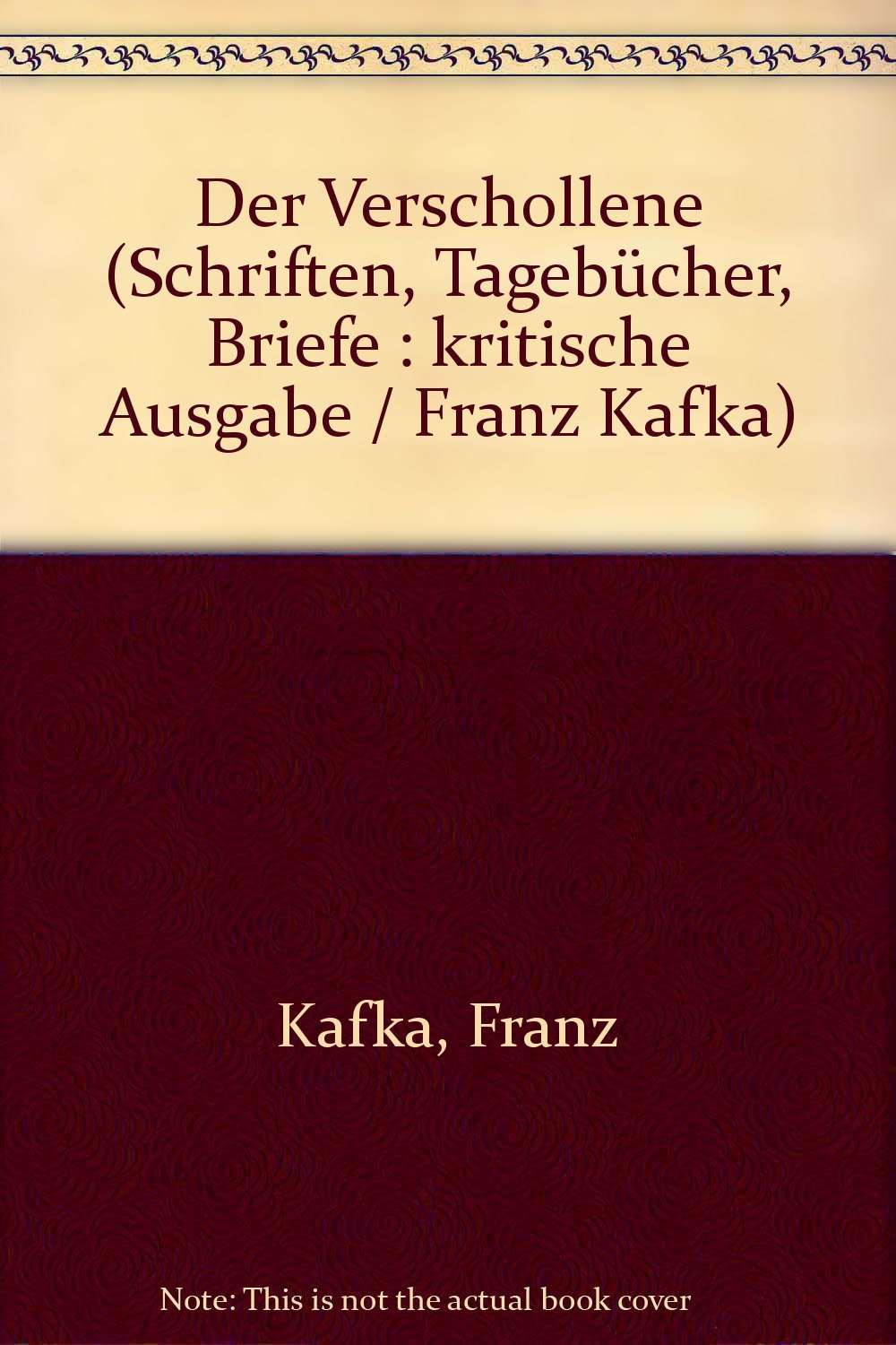 Der Verschollene (Schriften, Tagebücher, Briefe : kritische Ausgabe / Franz Kafka) book