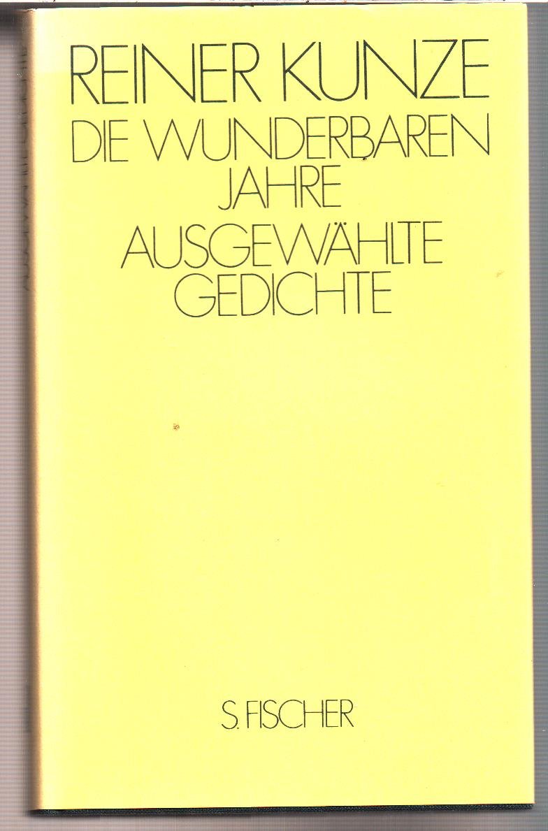 Die wunderbaren Jahre. Ausgewählte Gedichte. ( Das Klassische Programm) Books