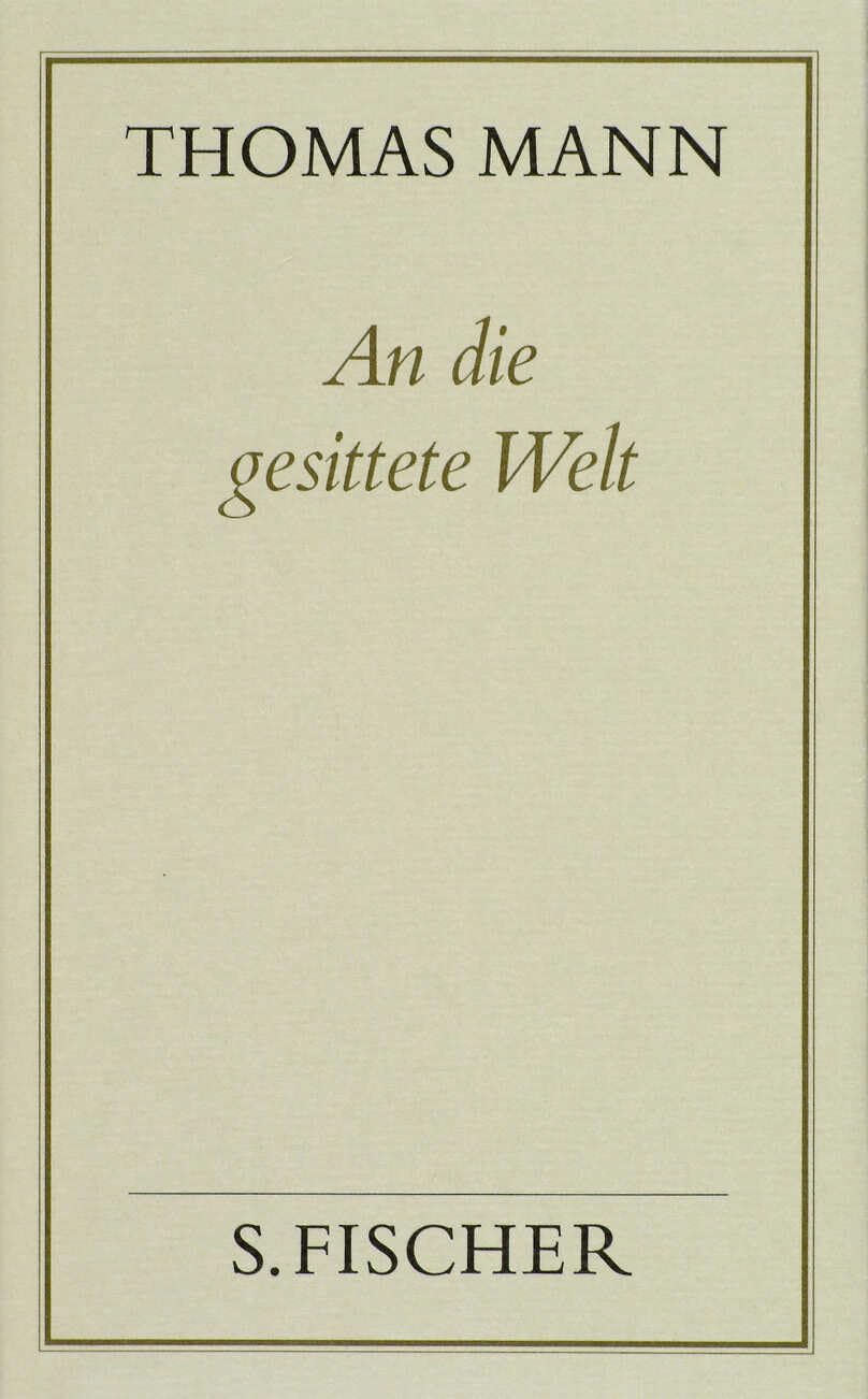 An die gesittete Welt Drama
