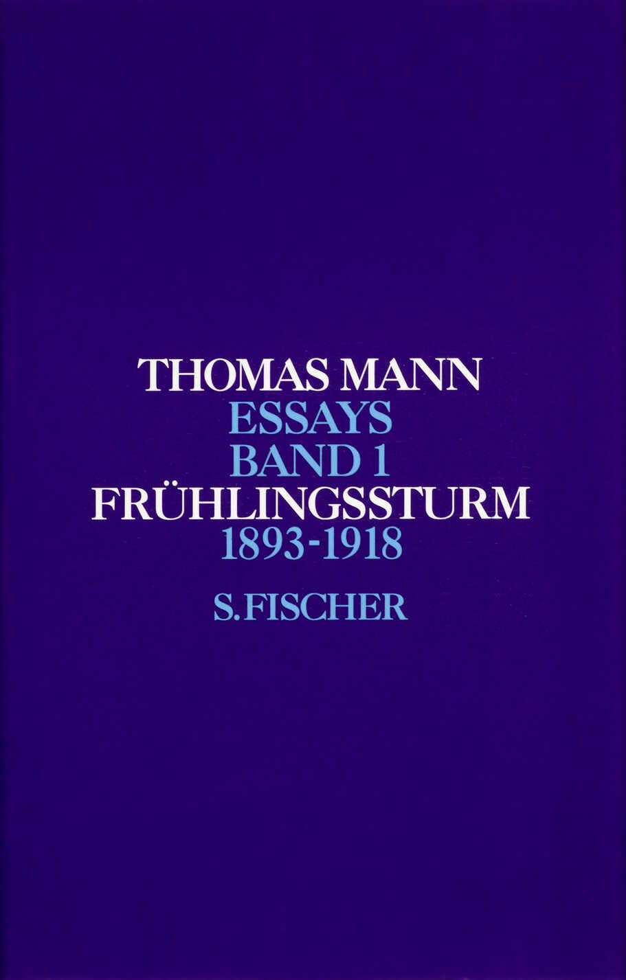 Frühlingssturm 1 Essays & Short Stories