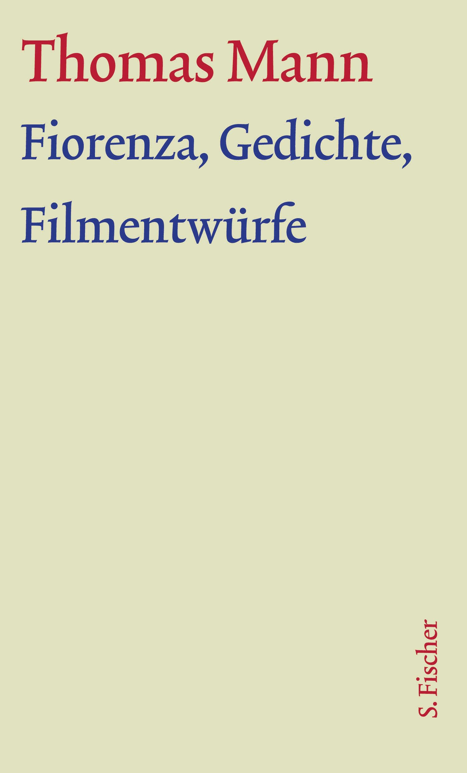 Product Image: Fiorenza, Gedichte, Filmentwürfe