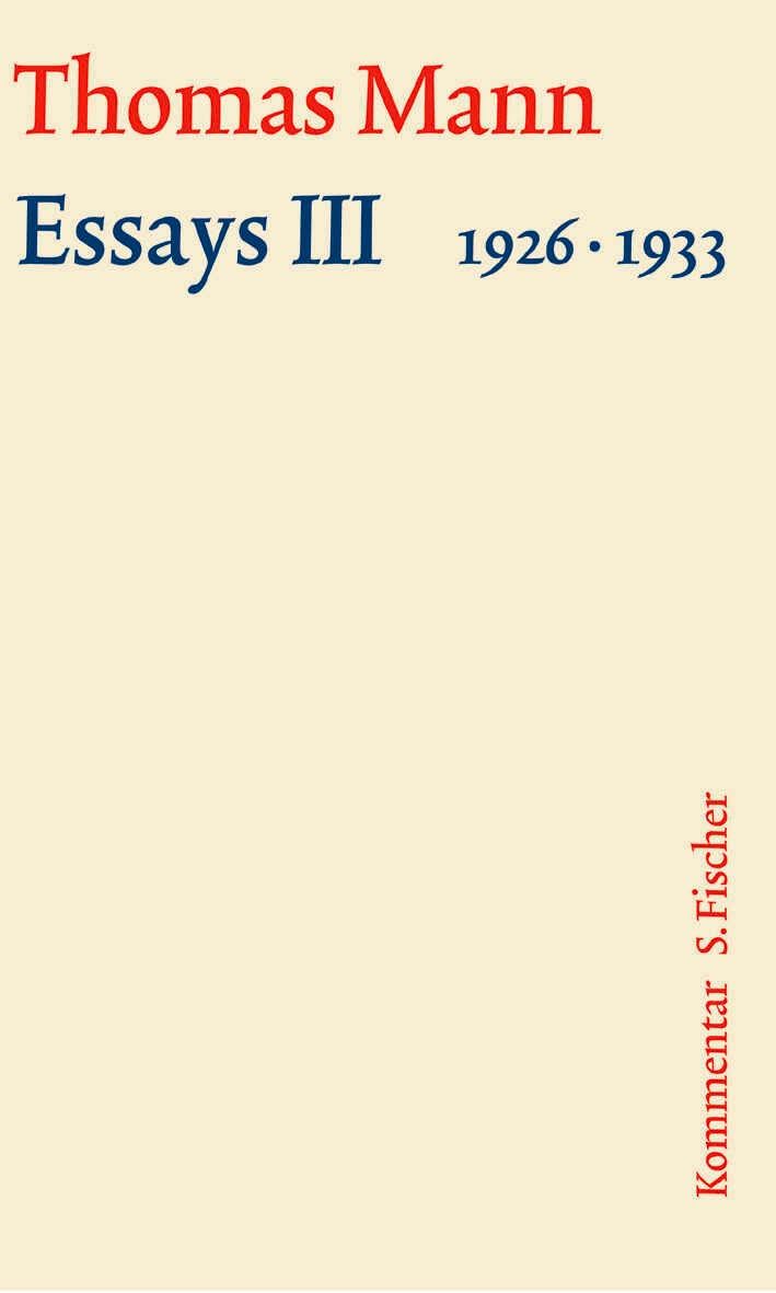 Essays III 1926-1933 Poetry