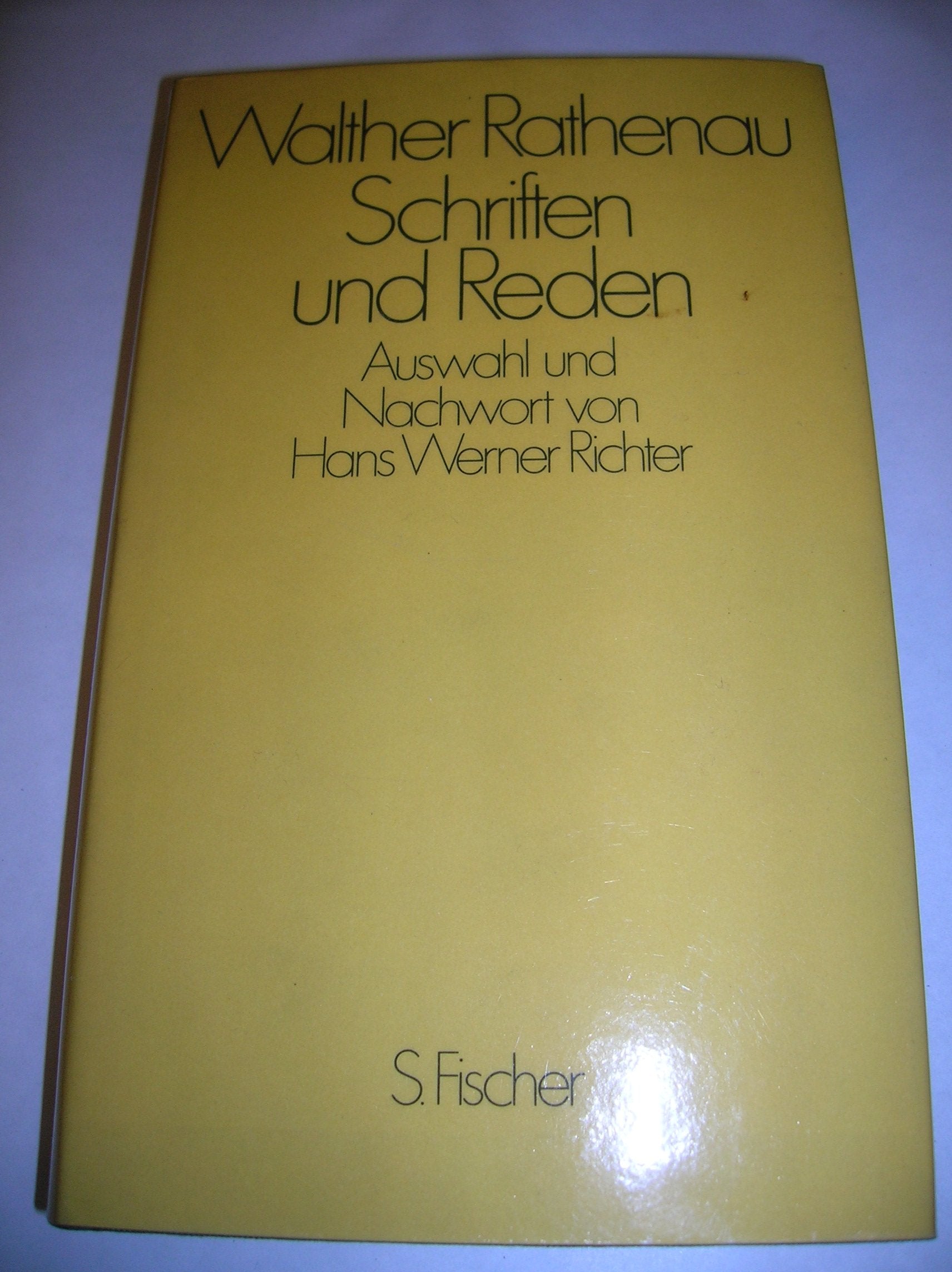 Schriften und Reden Memories