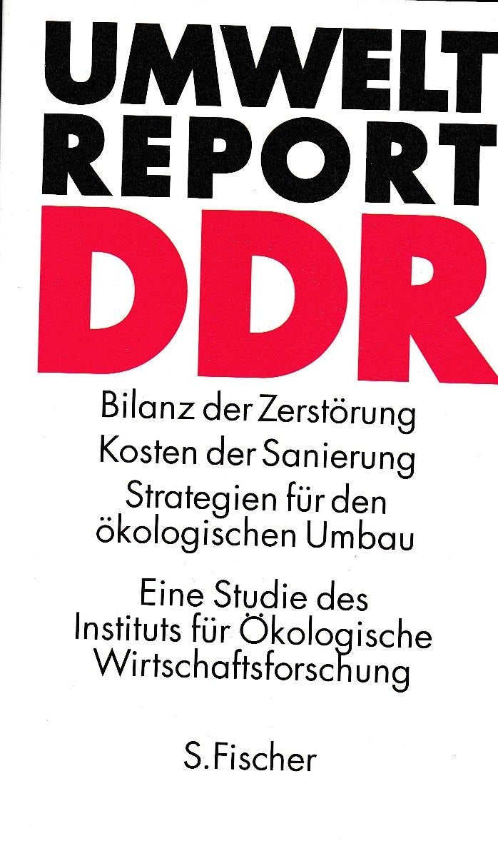 Umweltreport DDR Natural Sciences