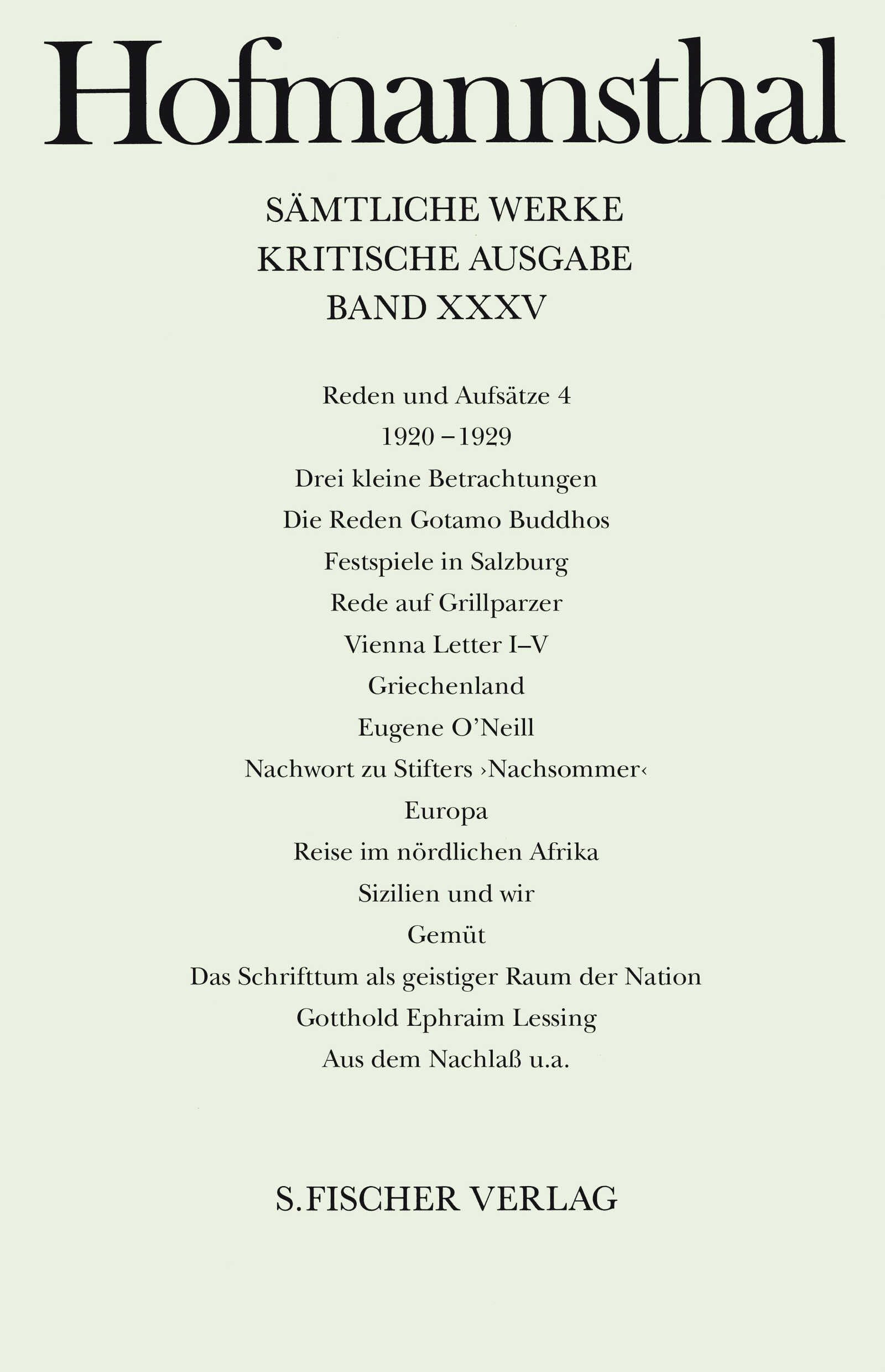 Reden und Aufsätze 4 Classics
