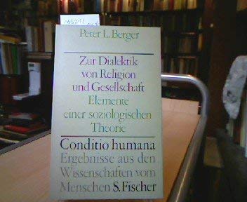 Zur Dialektik von Religion und Gesellschaft. Elemente einer soziologischen Theorie Professional & Reference Books