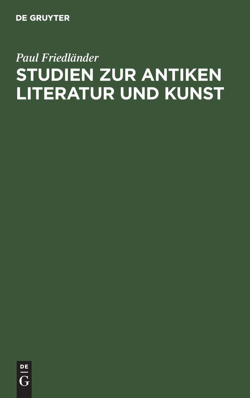 Studien zur antiken Literatur und Kunst Social Sciences