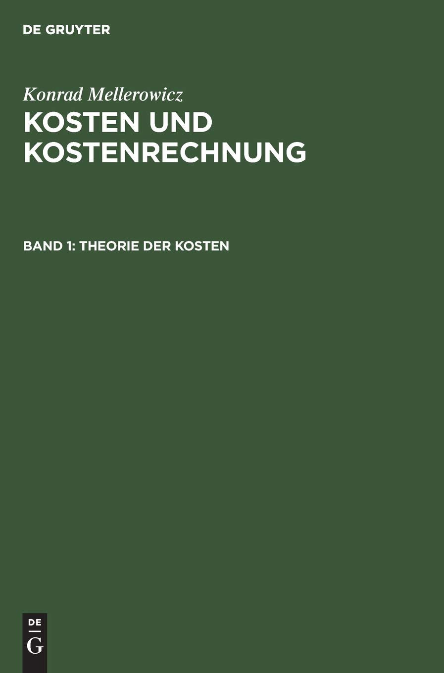 Theorie der Kosten Business, Finance & Career