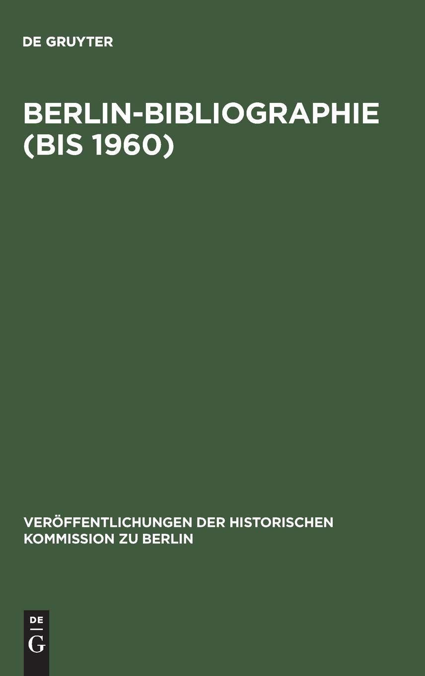 Berlin-Bibliographie General education