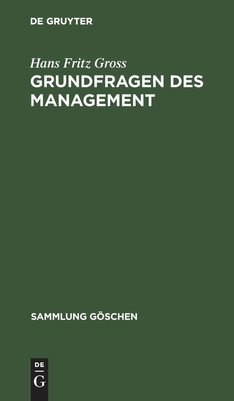 Product Image: Grundfragen des Management