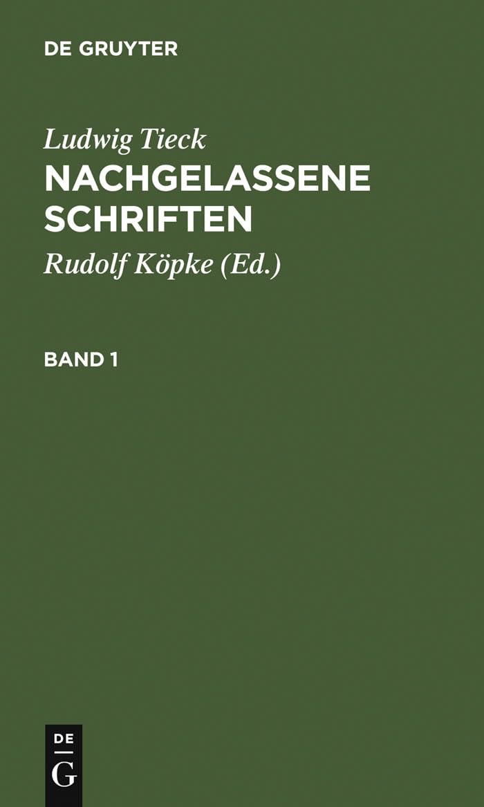 Nachgelassene Schriften: Auswahl und Nachlese Contemporary literature