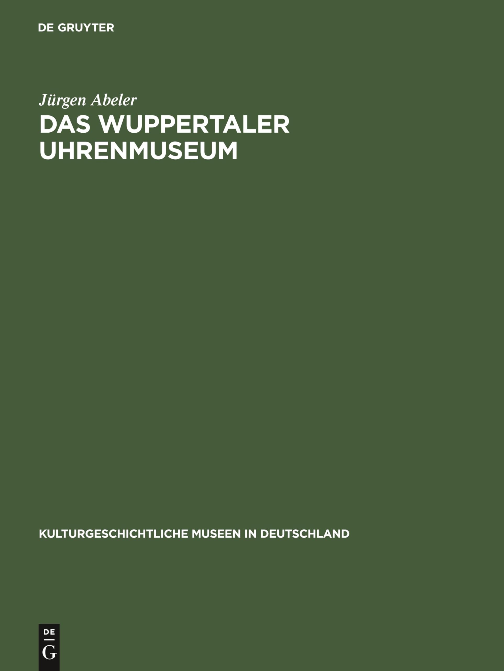 Das Wuppertaler Uhrenmuseum Social Sciences