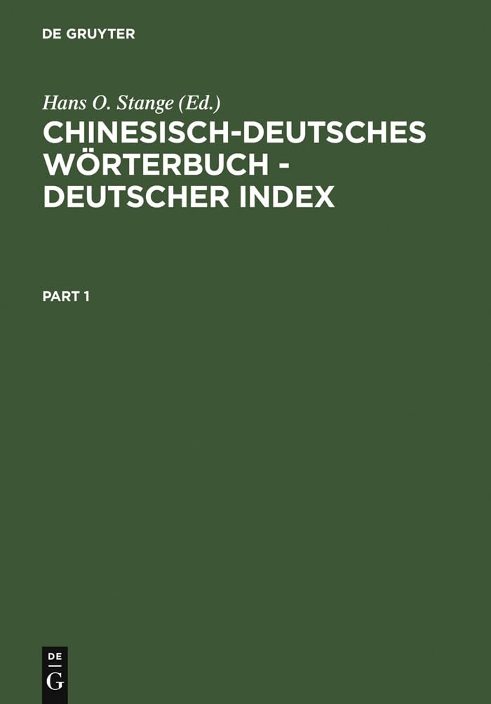 Chinesisch-Deutsches Wörterbuch - Deutscher Index Social Sciences