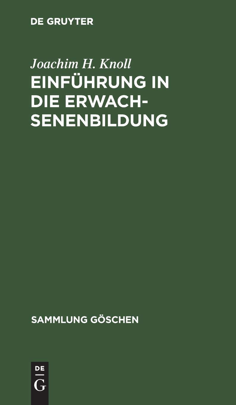 Einführung in die Erwachsenenbildung Business, Finance & Career