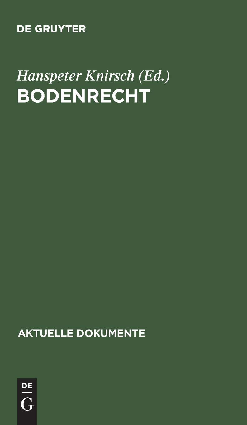Bodenrecht book