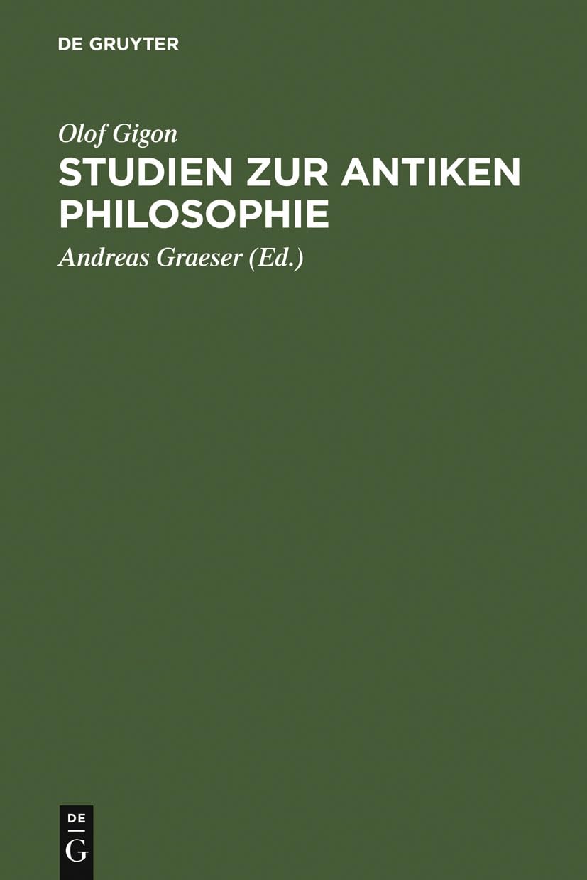 Studien zur antiken Philosophie Philosophy