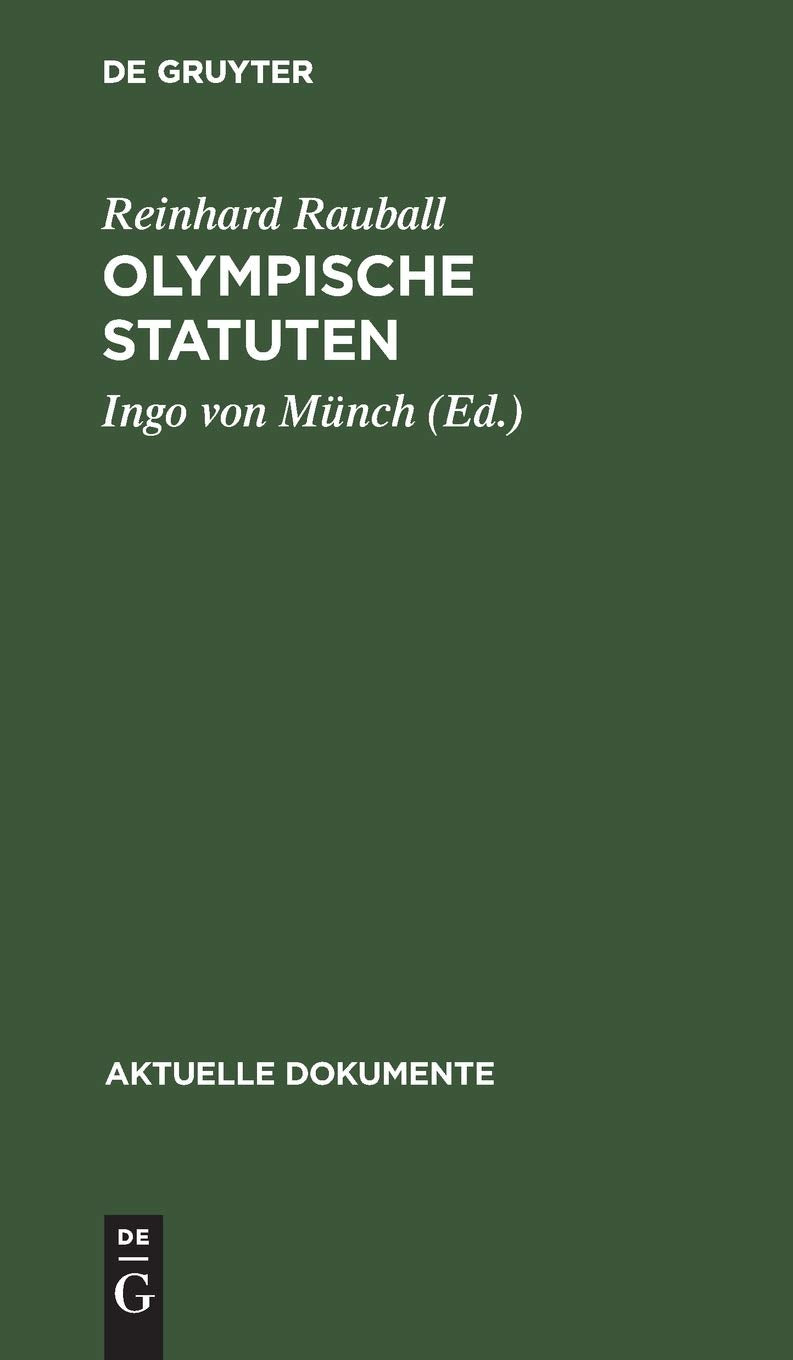 Olympische Statuten (Aktuelle Dokumente) Law