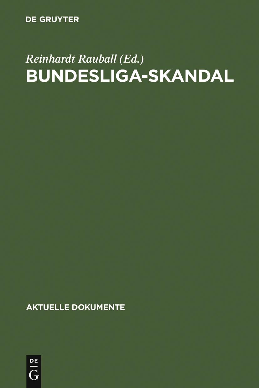 Bundesliga-Skandal book