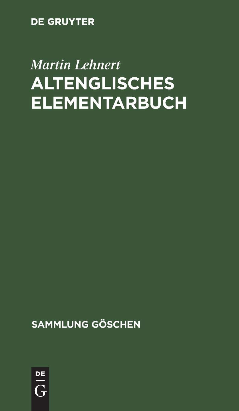 Product Image: Altenglisches Elementarbuch