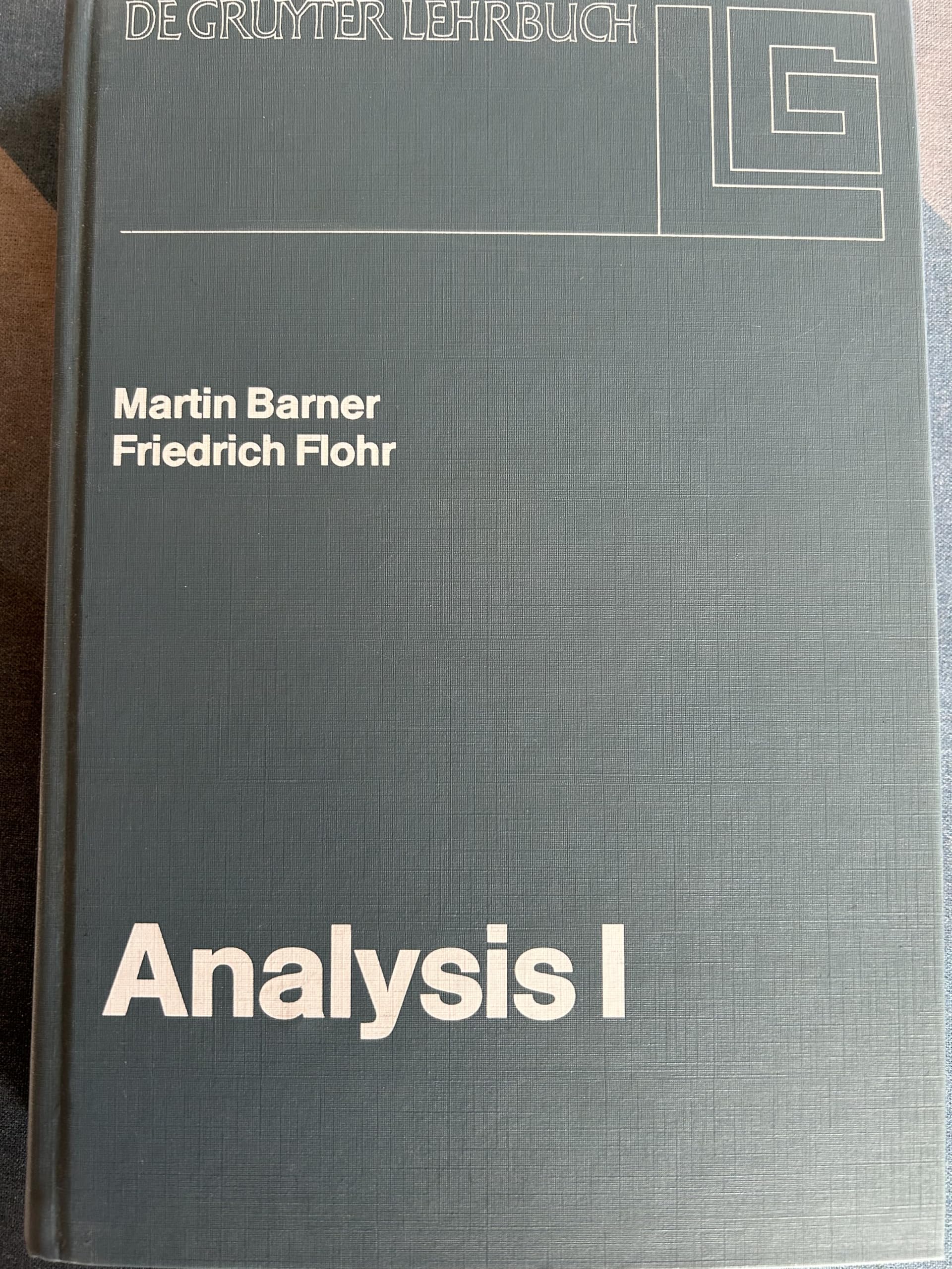 Analysis I. Books
