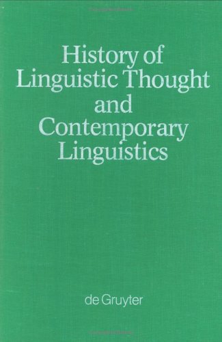 History of Linguistic Thought and Contemporary Linguistics (Grundlagen der Kommunikation und Kognition / Foundations of Communication and Cognition) Social Sciences