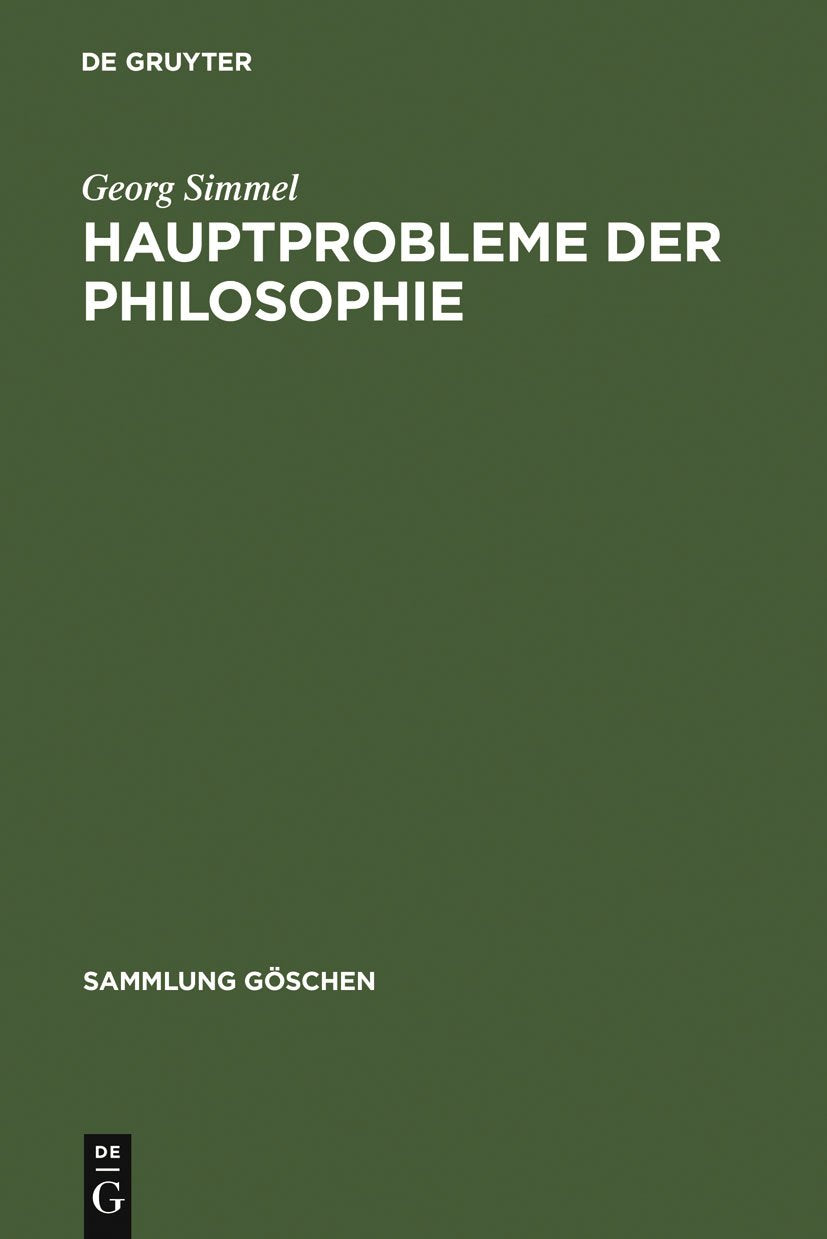 Hauptprobleme der Philosophie Philosophy