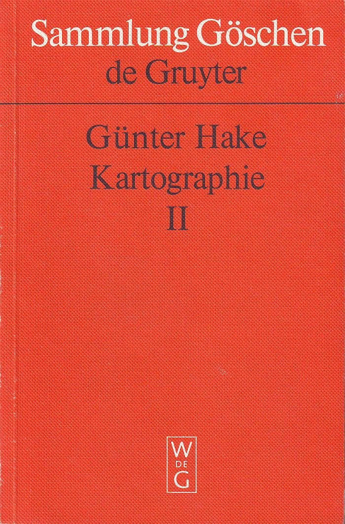 Sammlung Göschen de Gruyter /Kartographie II Books
