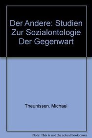 Der Andere: Studien zur Sozialontologie der Gegenwart (De Gruyter Studienbuch) Philosophy